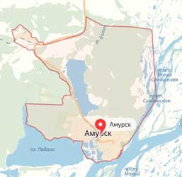 Карта Амурска