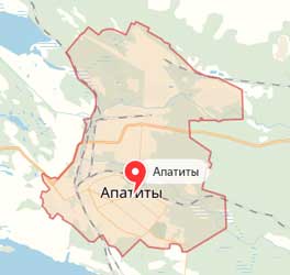 Карта Апатиты