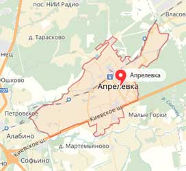 Карта: Апрелевка
