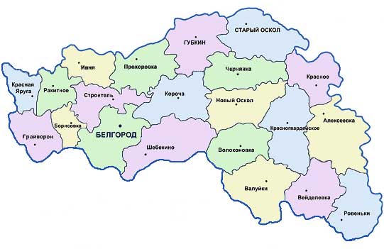 Карта: Белгородская область