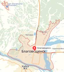 Карта: Благовещенск
