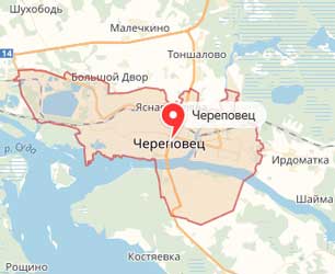 Карта: Череповец