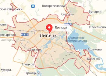 Карта: Липецк