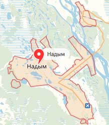 Карта: Надым