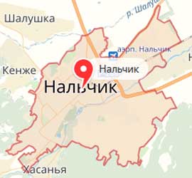 Карта: Нальчик
