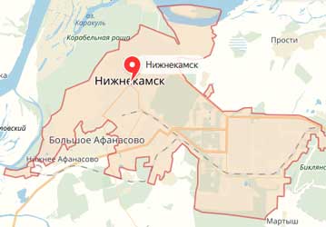 Карта: Нижнекамск