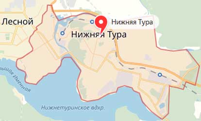 Карта: Нижняя Тура