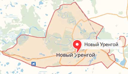 Карта: Новый Уренгой