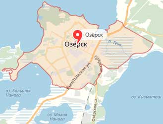 Карта: Озёрск