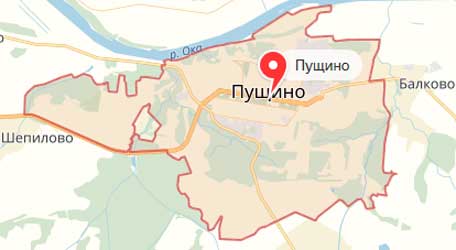 Карта: Пущино