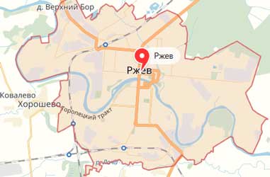 Карта: Ржев