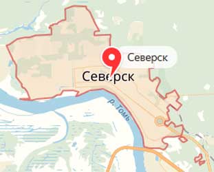 Карта: Северск