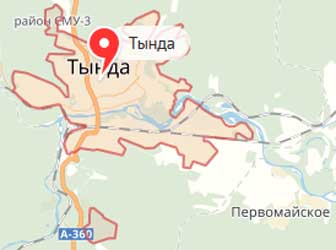 Карта: Тында