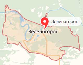 Карта: Зеленогорск (Красноярский край)