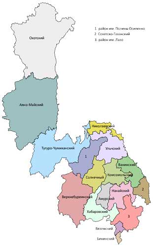 Карта: Хабаровский край