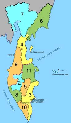 Карта: Камчатский край