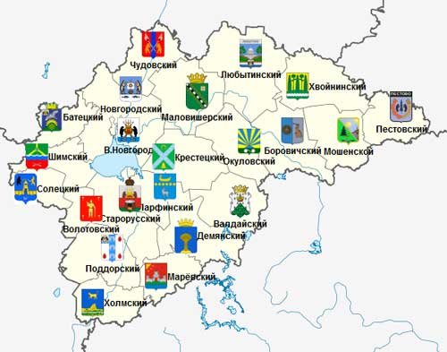 Карта: Новгородская область