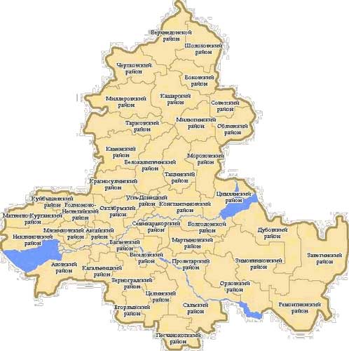 Карта: Ростовская область