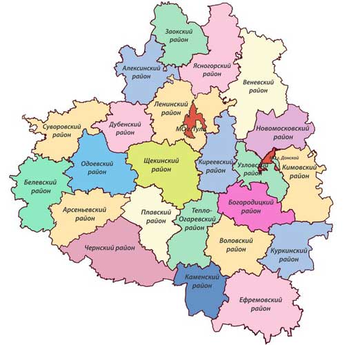 Карта: Тульская область